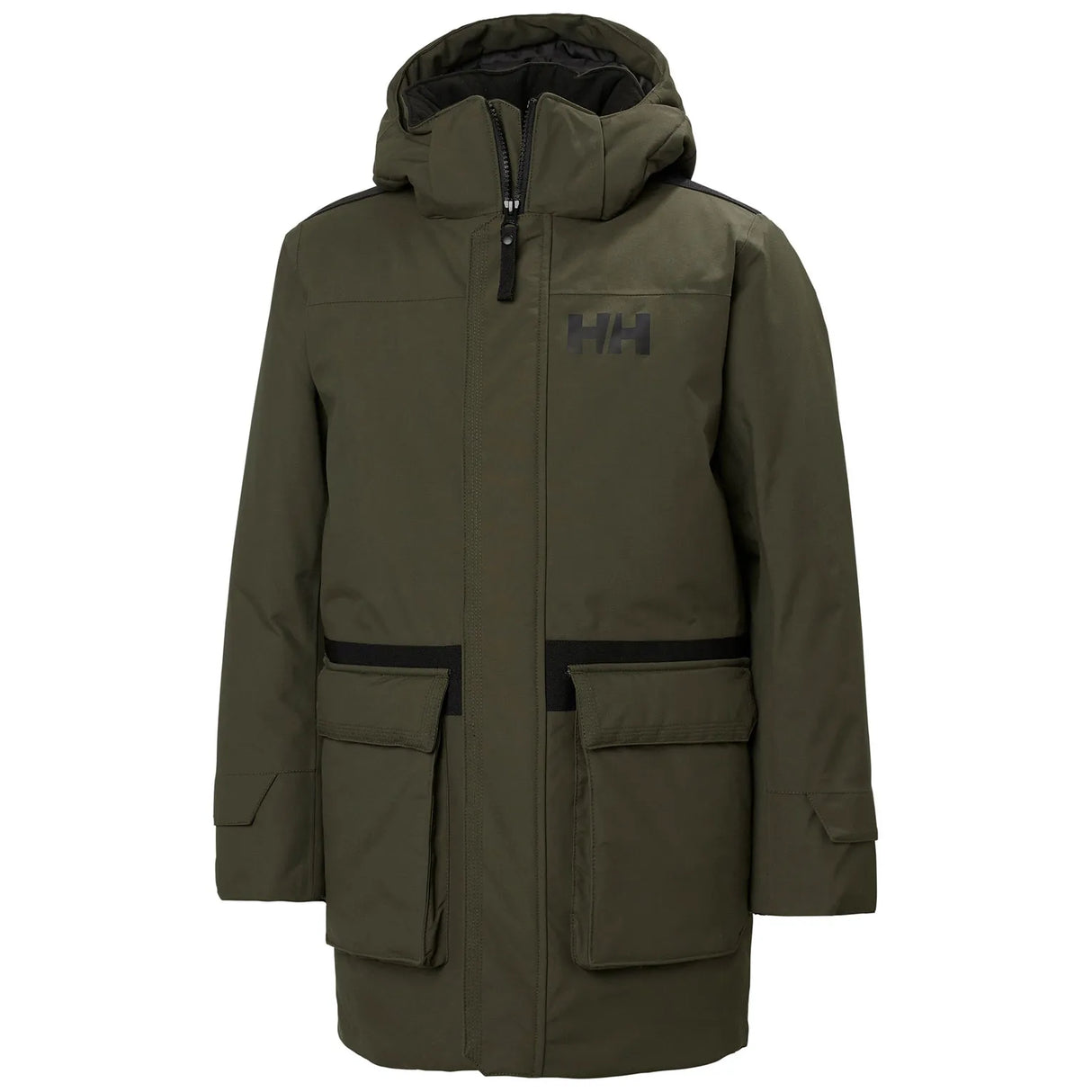 Helly Hansen Juniors' Oliver Winter Parka Vinterjakke Børn - Utility Green - Utility Green