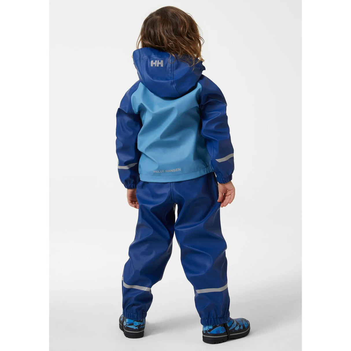 Helly Hansen Kids' Bergen 2.0 PU Rainset Regnsæt Børn - Deep Fjord -