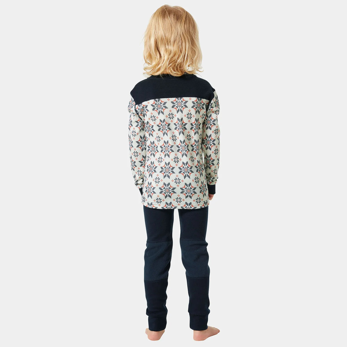 Helly Hansen Kids' Graphic LIFA® Merino Wool Base Layer Set Skiundertøj Børn - Navy -