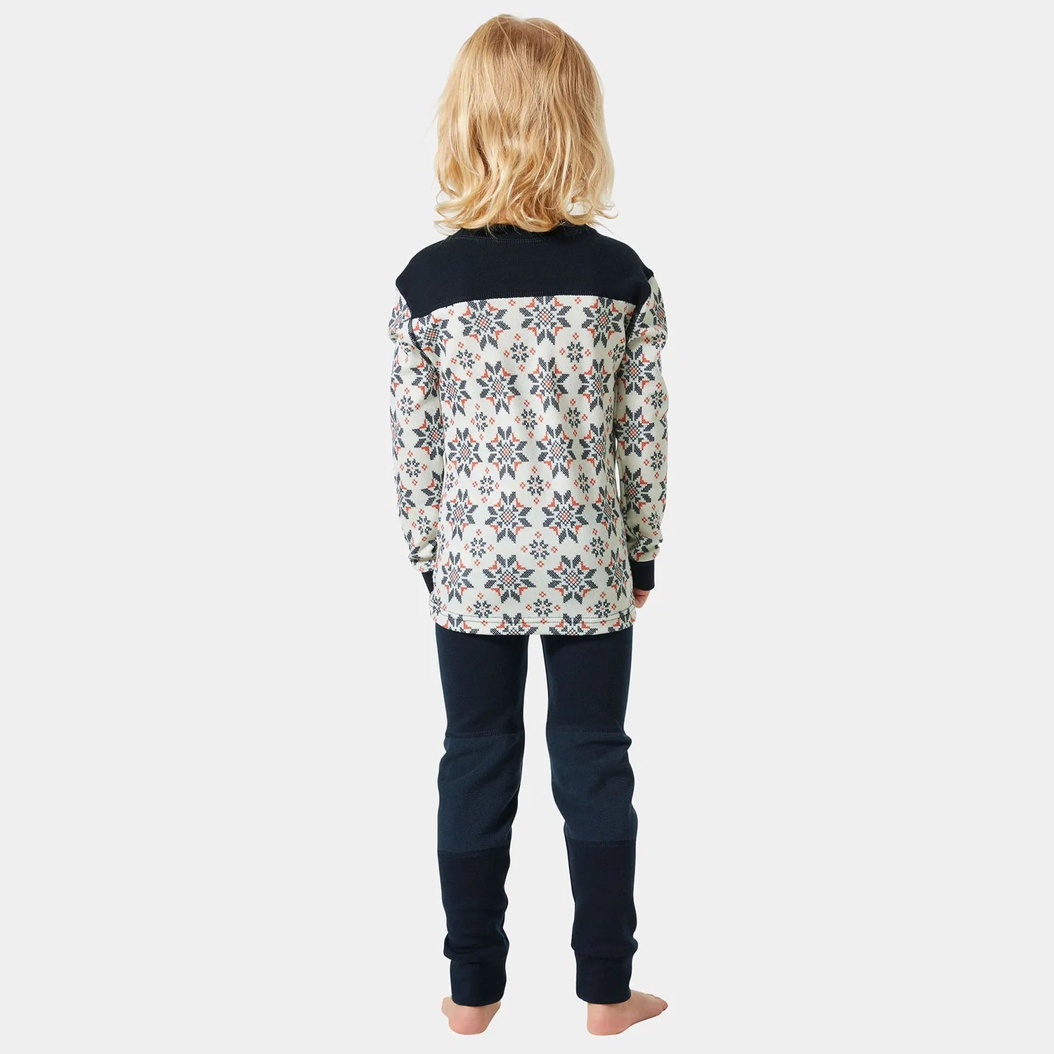 Helly Hansen Kids' Graphic LIFA® Merino Wool Base Layer Set Skiundertøj Børn - Navy -