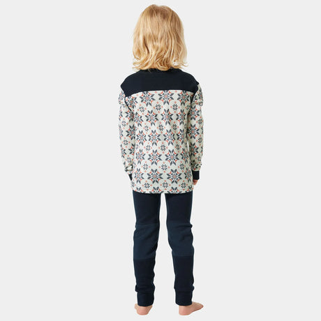 Helly Hansen Kids' Graphic LIFA® Merino Wool Base Layer Set Skiundertøj Børn - Navy -