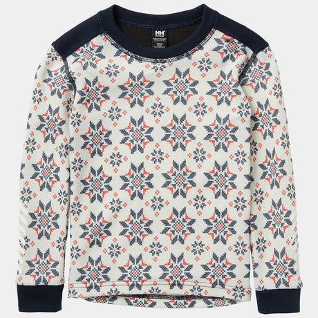 Helly Hansen Kids' Graphic LIFA® Merino Wool Base Layer Set Skiundertøj Børn - Navy -