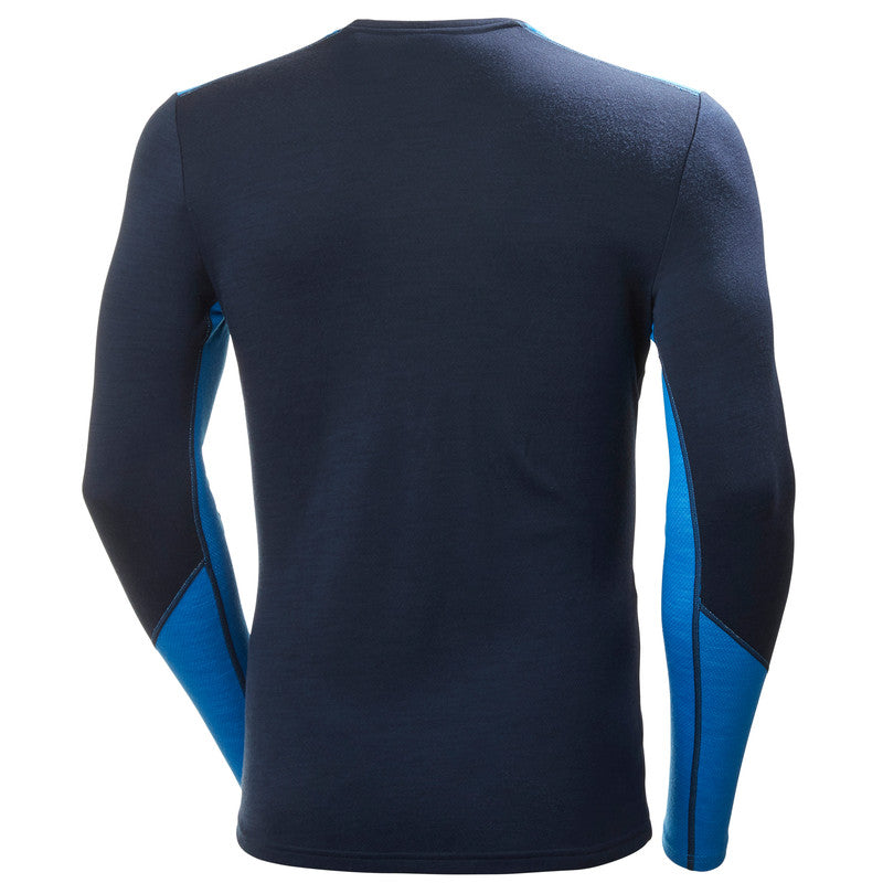Helly Hansen Men's LIFA® Merino Midweight Crew Base Layer Skiundertrøje Herre - Navy -