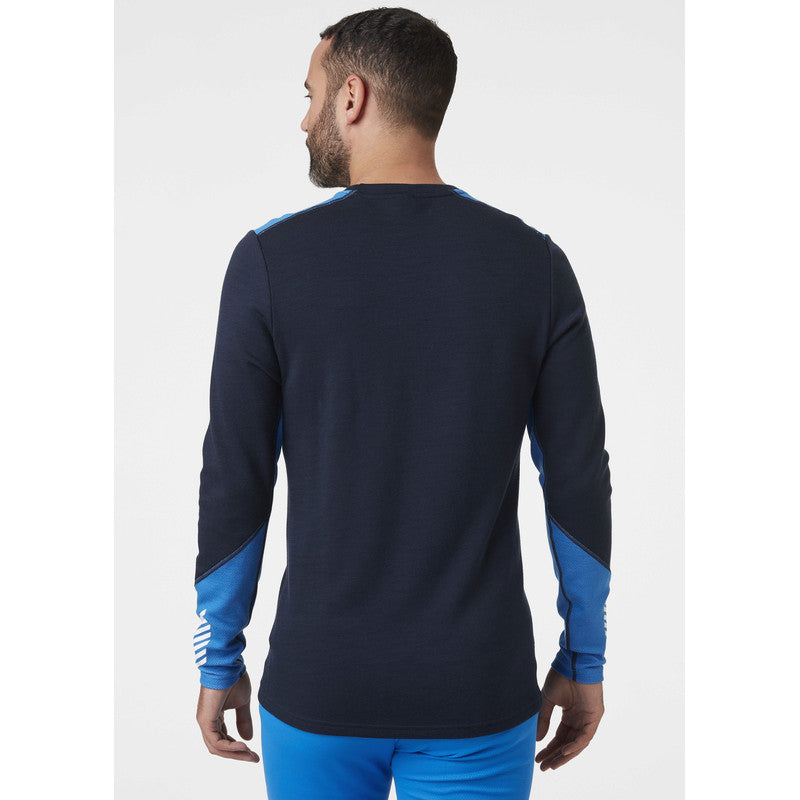 Helly Hansen Men's LIFA® Merino Midweight Crew Base Layer Skiundertrøje Herre - Navy -