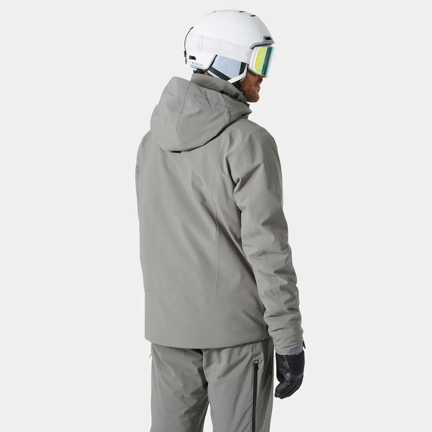Helly Hansen Men's Alpha 4.0 Skisæt Herre - Concrete / Dark Creek -