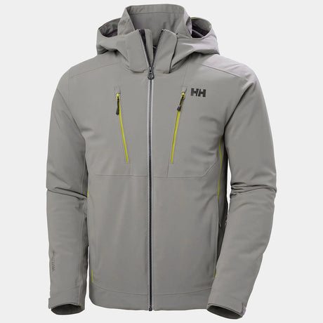 Helly Hansen Men's Alpha 4.0 Skisæt Herre - Concrete / Dark Creek -
