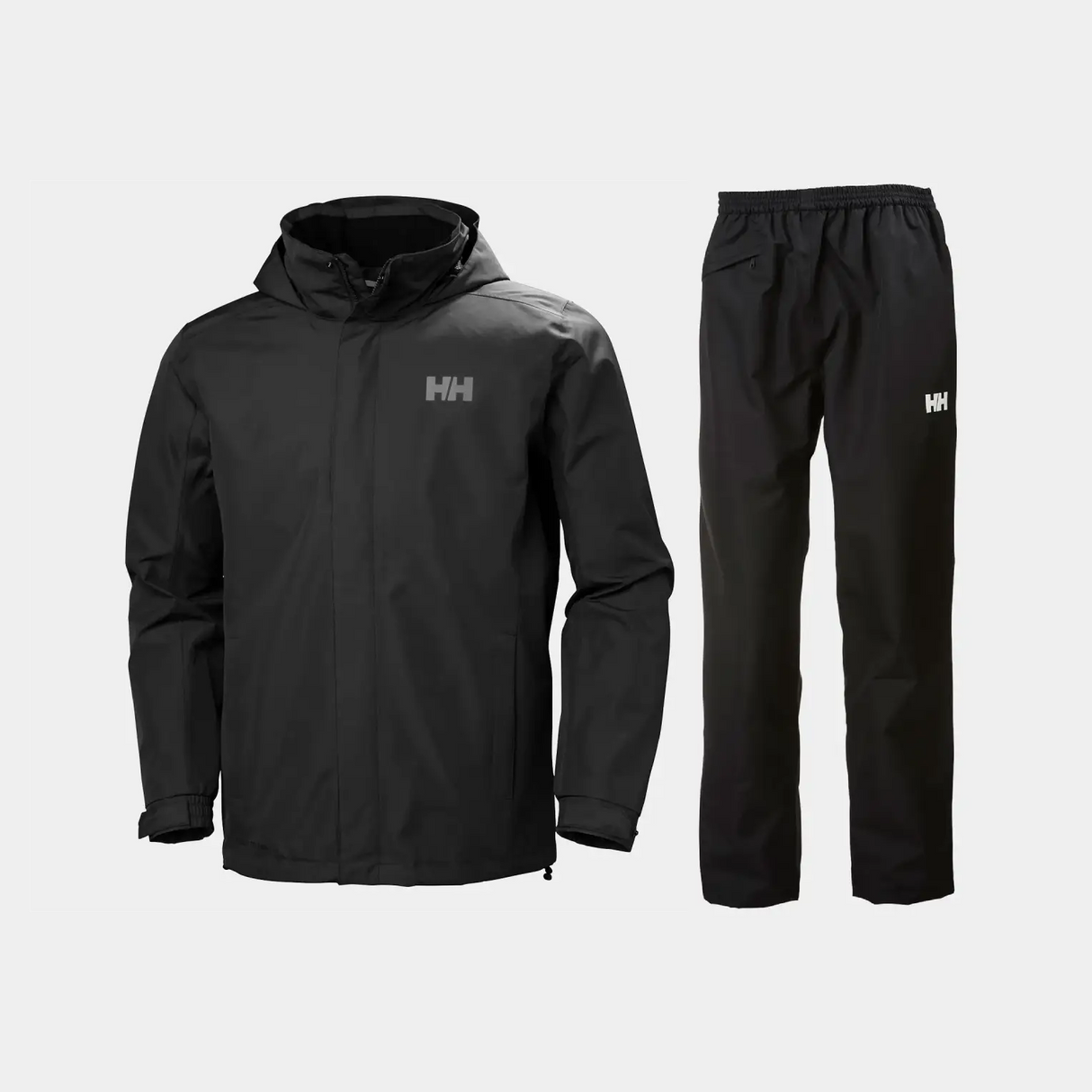 Helly Hansen Men's Dubliner Regnsæt Herre - Black / Black - 5XL