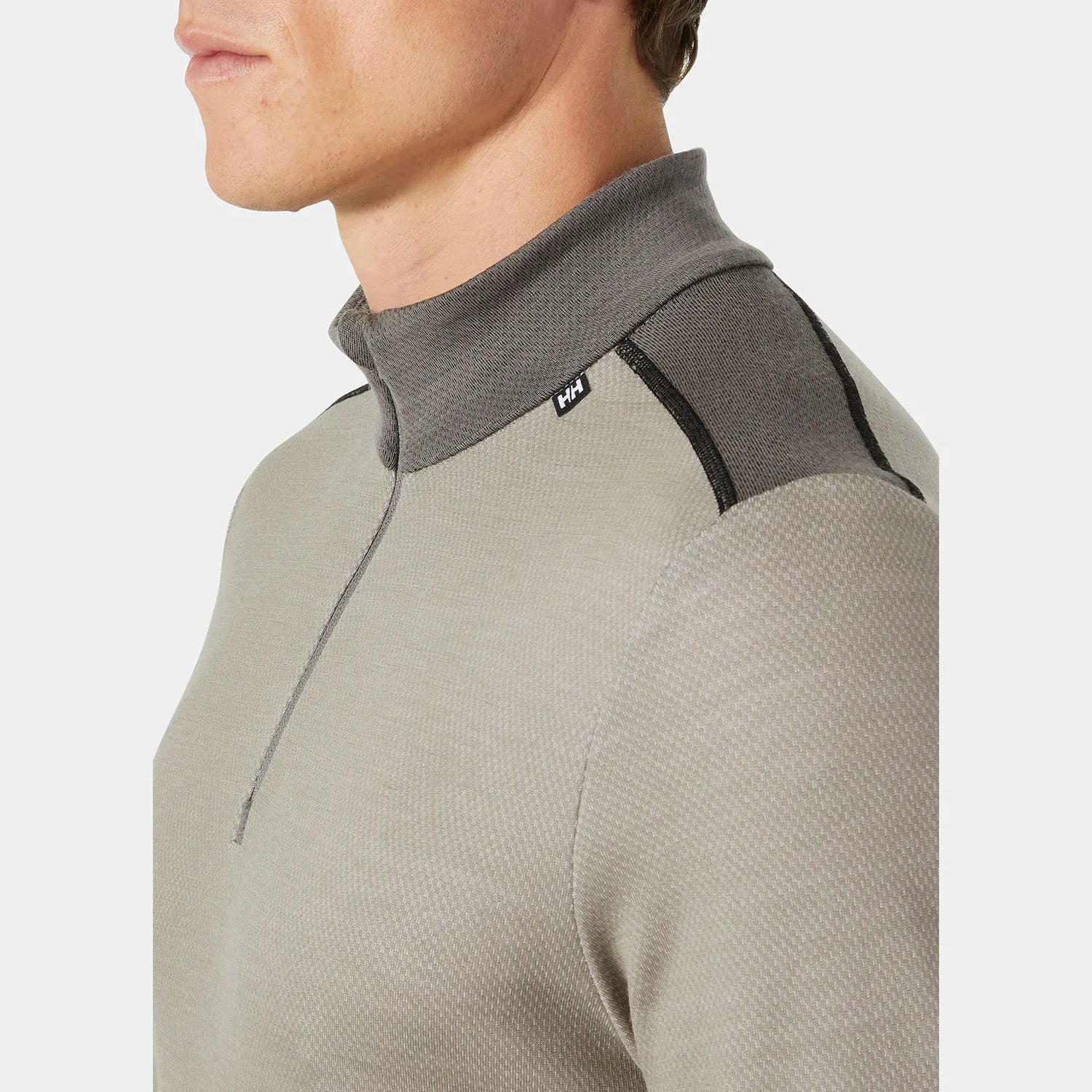 Helly Hansen Men's LIFA® Merino Midweight Half-Zip Skiundertøj Sæt Herre - Terrazzo / Black -