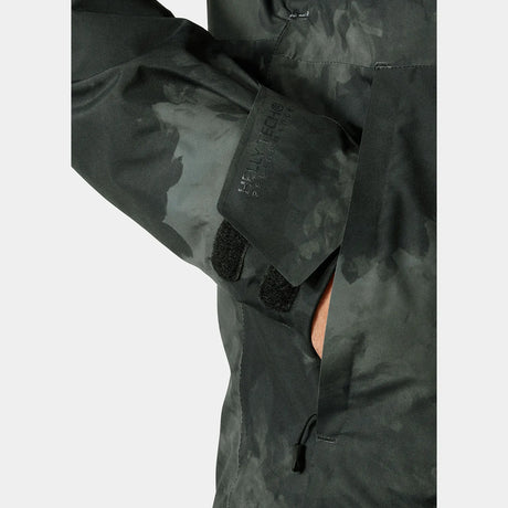 Helly Hansen Men's Powderface / Sogn Skisæt Herre - Black Marble / Neon Orange -