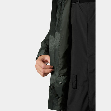 Helly Hansen Men's Powderface / Sogn Skisæt Herre - Black Marble / Neon Orange -