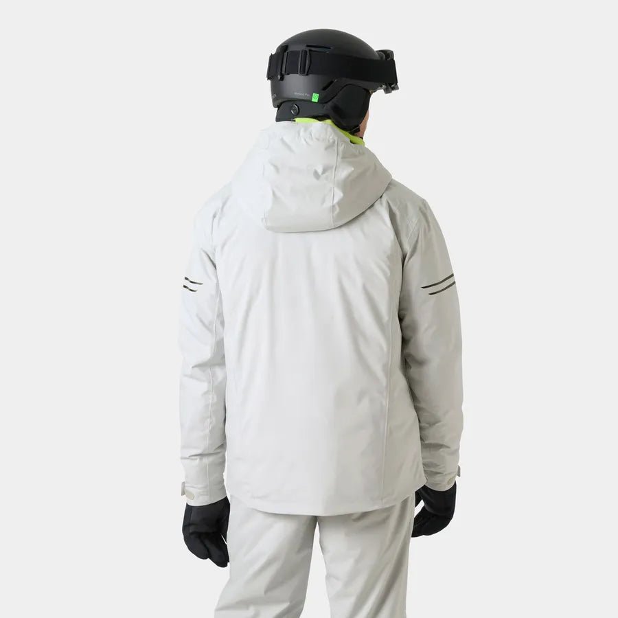 Helly Hansen Men's Swift Team Insulated Ski Jacket Skijakke Herre - Grey Fog