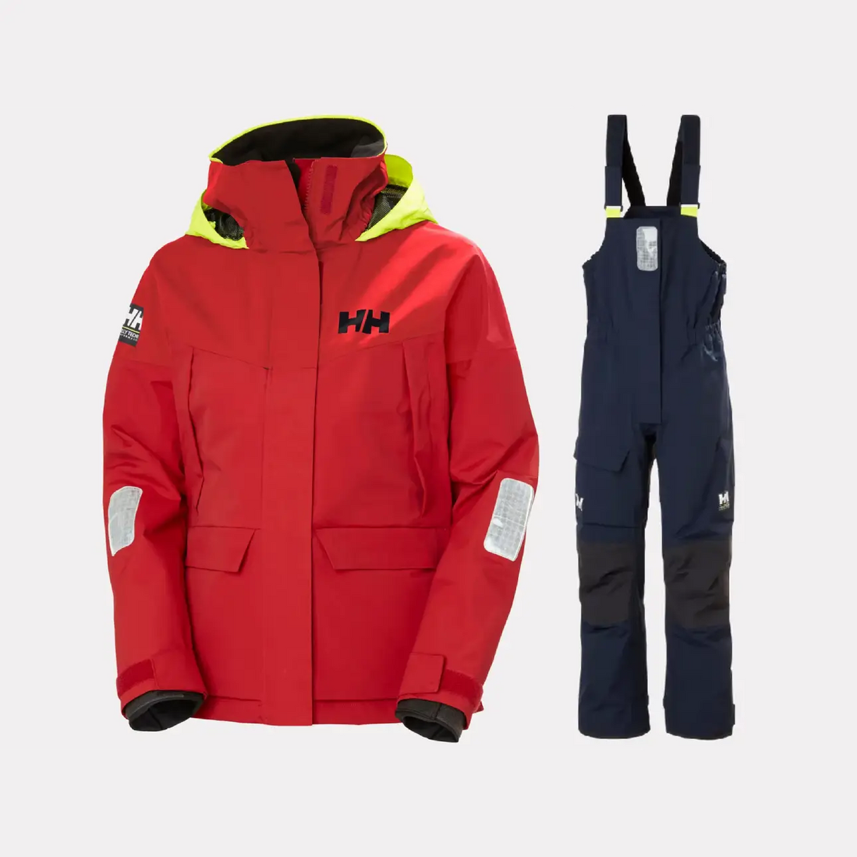 Helly Hansen Women's Pier 4.0 Sejlersæt Dame - Alert Red / Navy - XL