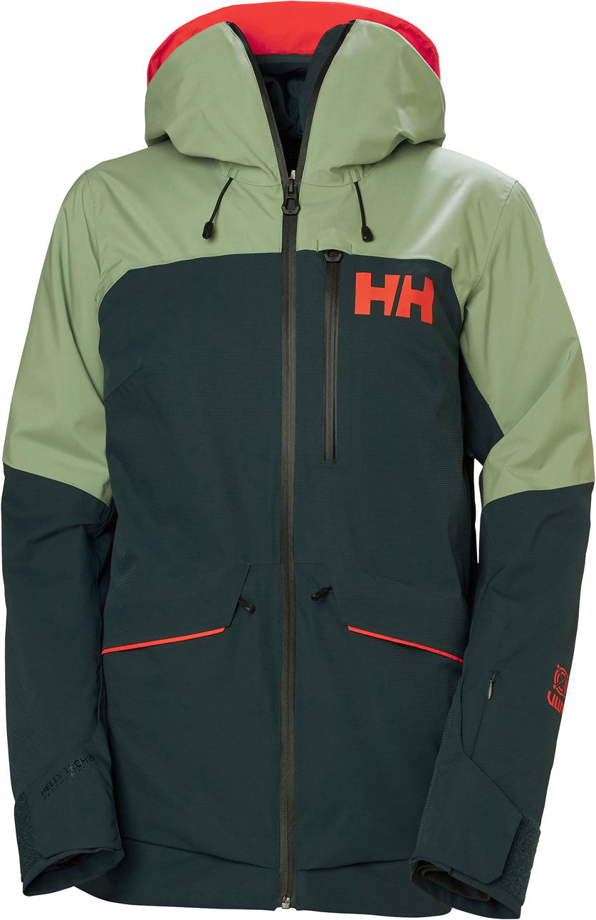Helly Hansen Women's Powchaser Lifaloft Ski Jacket Skijakke Dame - Darkest Spruce
