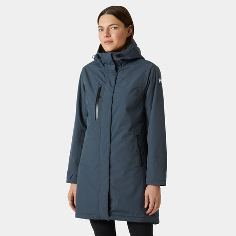 Helly Hansen Women's Adore Insulated Raincoat Regnfrakke Dame - Alpine Frost - Alpine Frost