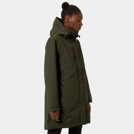 Helly Hansen Women's Adore Insulated Raincoat Regnfrakke Dame - Utility Green - Utility Green