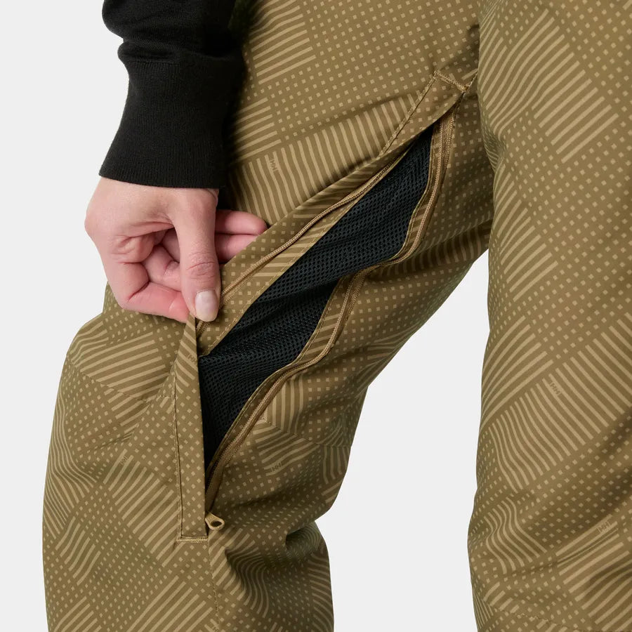Helly Hansen Women's Legendary Insulated Bib Ski Pants Skibukser Dame - Elmwood Plaid AOP