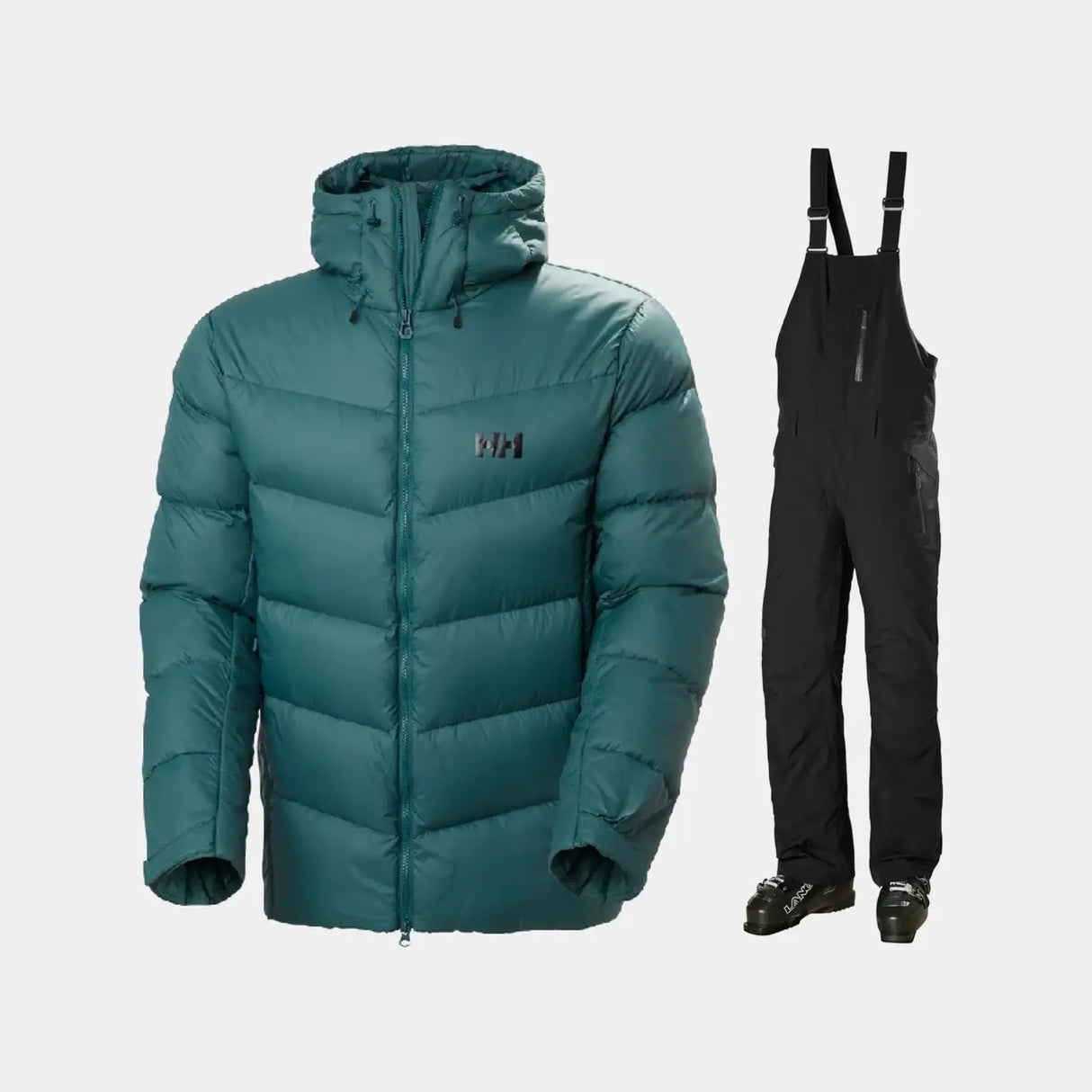 Helly Hansen Men's Verglas & Legendary Bib Skisæt Herre - Dark Creek / Black - 2XL