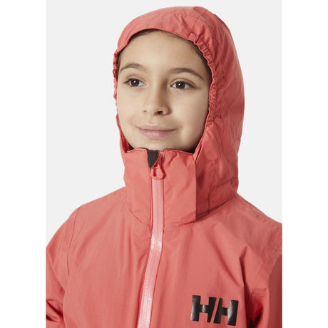 Helly Hansen Juniors’ Loen Rain Jacket Regnjakke Børn - Poppy Red -