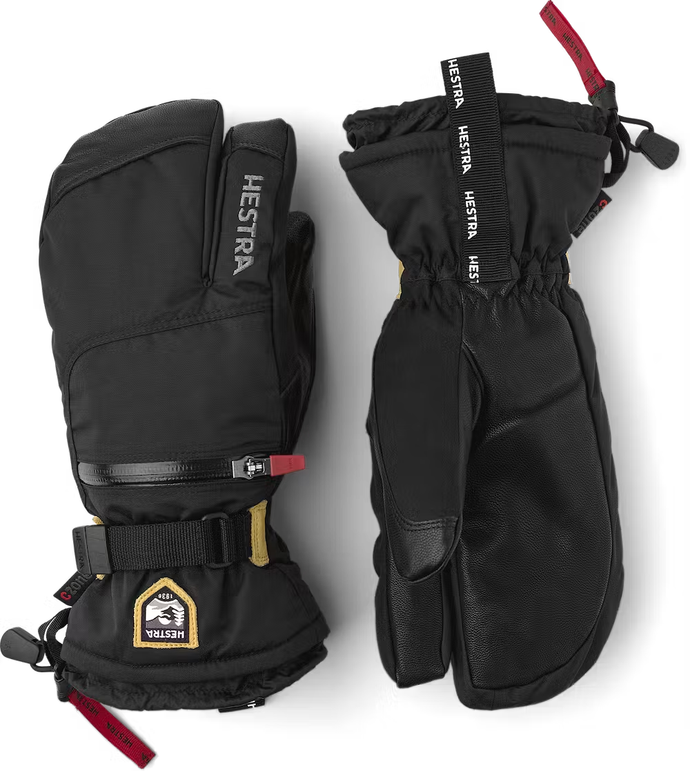 Hestra All Mountain Czone 3-finger Skihandsker Dame / Herre - Black - Black