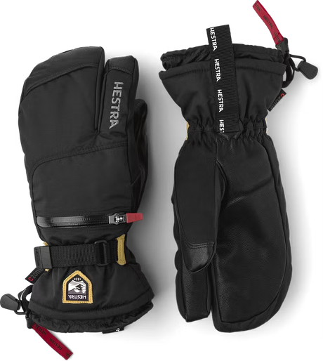 Hestra All Mountain Czone 3-finger Skihandsker Dame / Herre - Black - Black