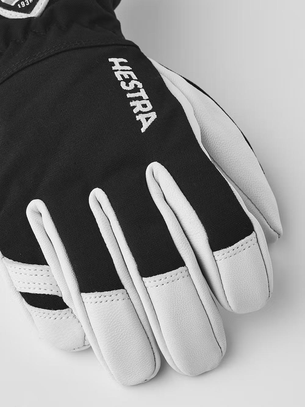 Hestra Army Leather Heli Ski Jr. 5-finger Skihandsker Børn - Black -