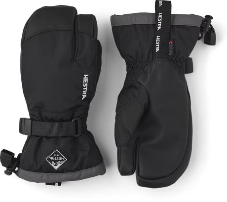 Hestra Gauntlet CZone Jr. 3-finger Skihandsker Børn - Black & graphite - Black & graphite