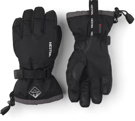 Hestra Gauntlet CZone Jr. 5-finger Skihandsker Børn - Black & graphite - Black & graphite