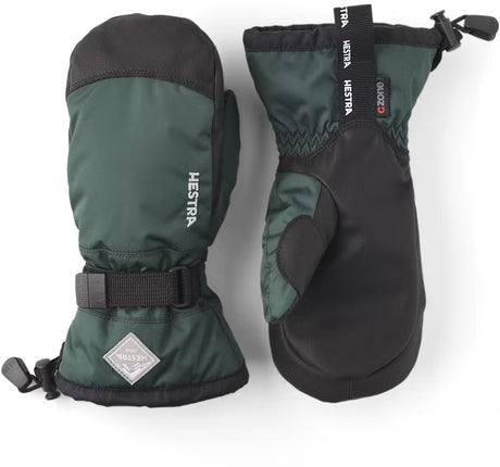 Hestra Gauntlet CZone Jr. Skiluffer Børn - Bottle green & black - Bottle green & black