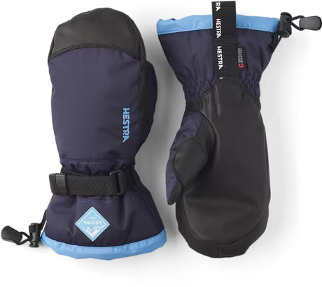 Hestra Gauntlet CZone Jr. Skiluffer Børn - Dark navy & turquoise - Dark navy & turquoise