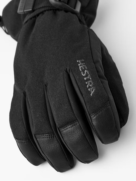 Hestra Powder Gauntlet 5-finger Skihandsker Dame / Herre - Black -