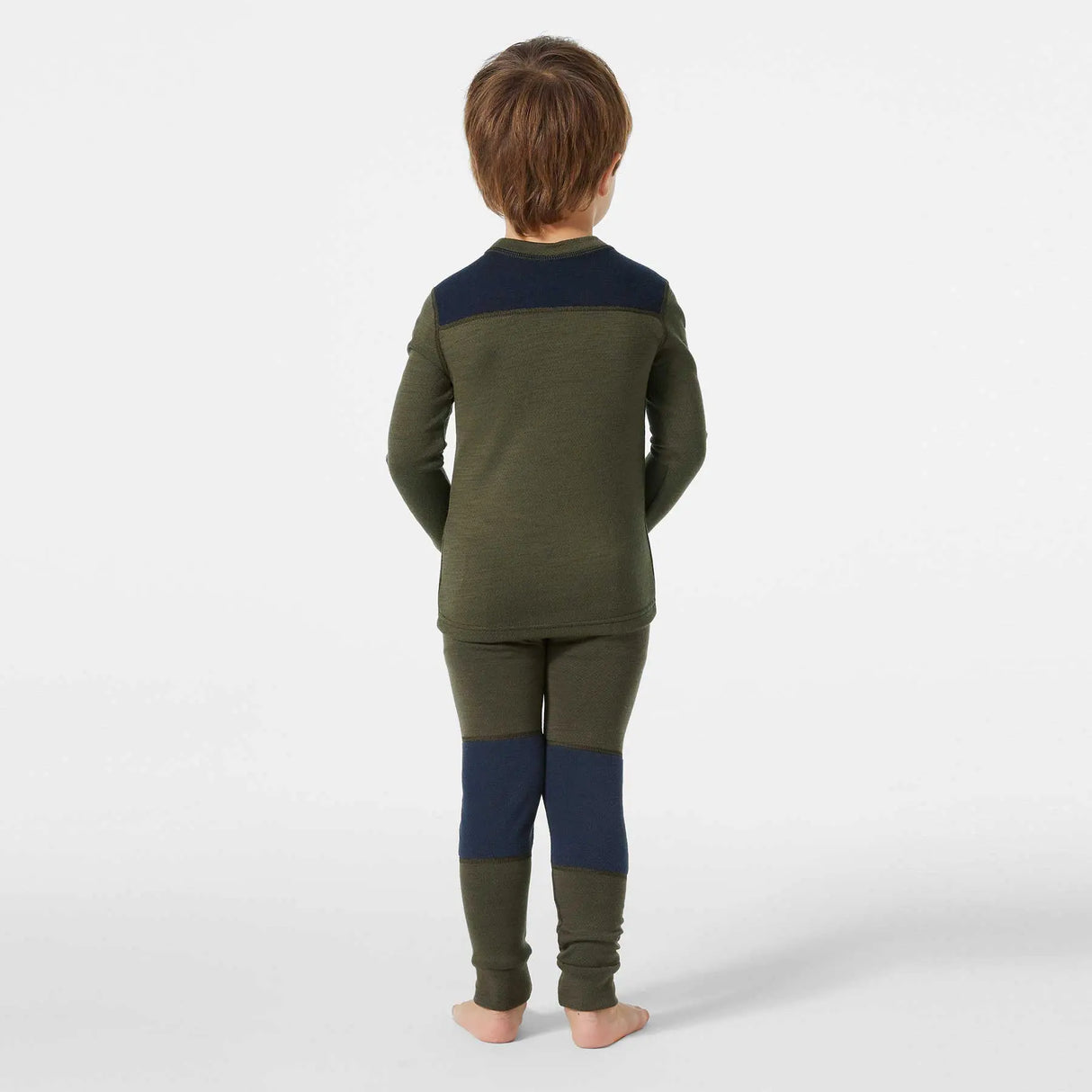 Helly Hansen Kids' LIFA® Merino Wool Base Layer Set Skiundertøj Børn - Utillity Green -