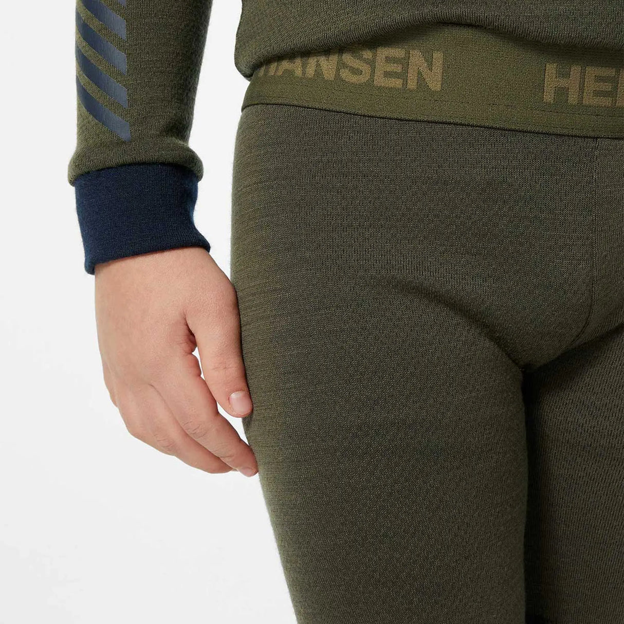 Helly Hansen Kids' LIFA® Merino Wool Base Layer Set Skiundertøj Børn - Utillity Green -