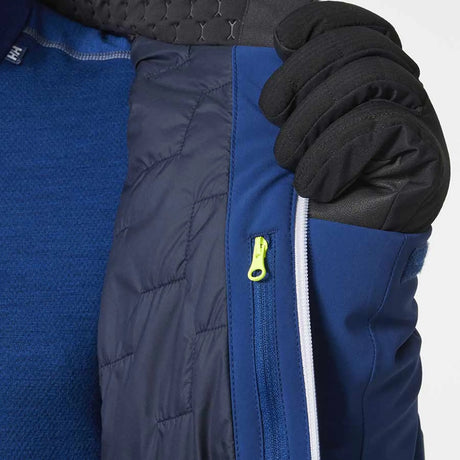 Helly Hansen Men's Alpha LIFALOFT & Legendary Skisæt Herre - Deep Fjord / Azid Lime -