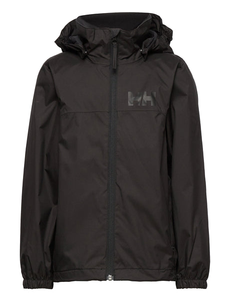 Helly Hansen Juniors' Urban Rain Jacket Regnjakke Børn - Black - Black