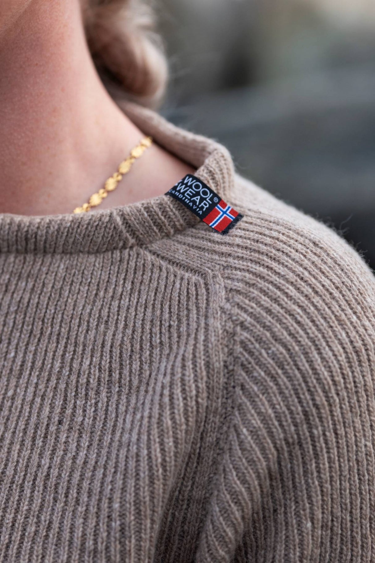 Woolwear Jurmo Striktrøje Dame / Herre - Beige -