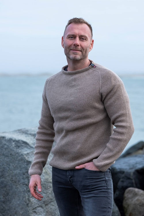 Woolwear Jurmo Striktrøje Dame / Herre - Beige -