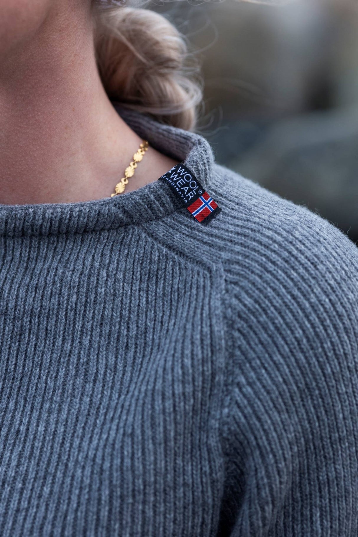 Woolwear Jurmo Striktrøje Dame / Herre - Lysegrå -