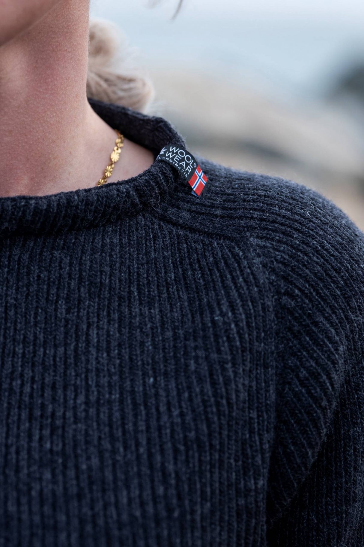 Woolwear Jurmo Striktrøje Dame / Herre - Koksgrå -