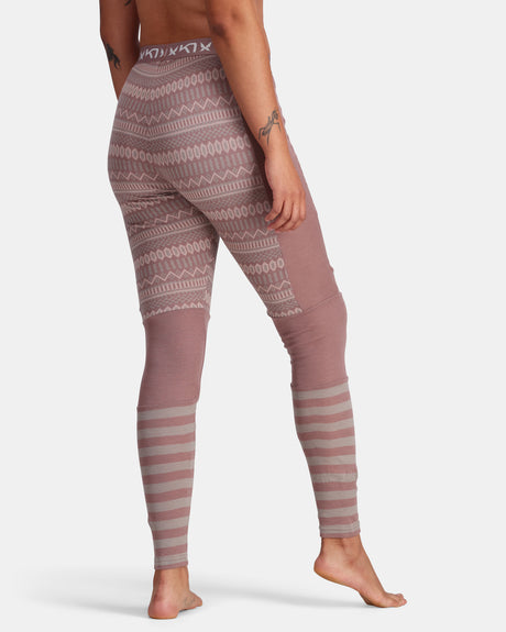 Kari Traa Åkle Long Sleeve Skiundertøj Sæt Dame - Taupe -