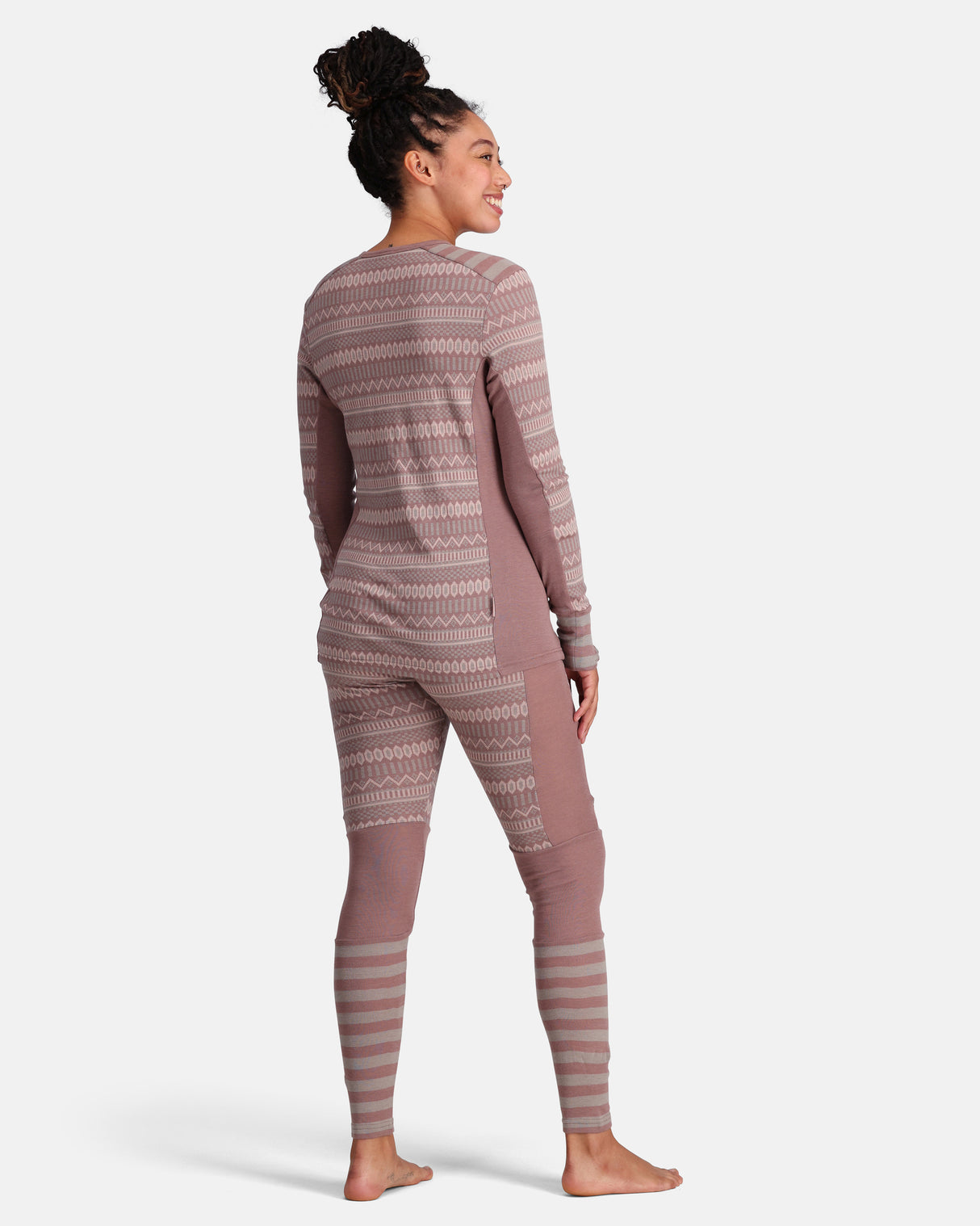 Kari Traa Åkle Long Sleeve Skiundertøj Sæt Dame - Taupe -