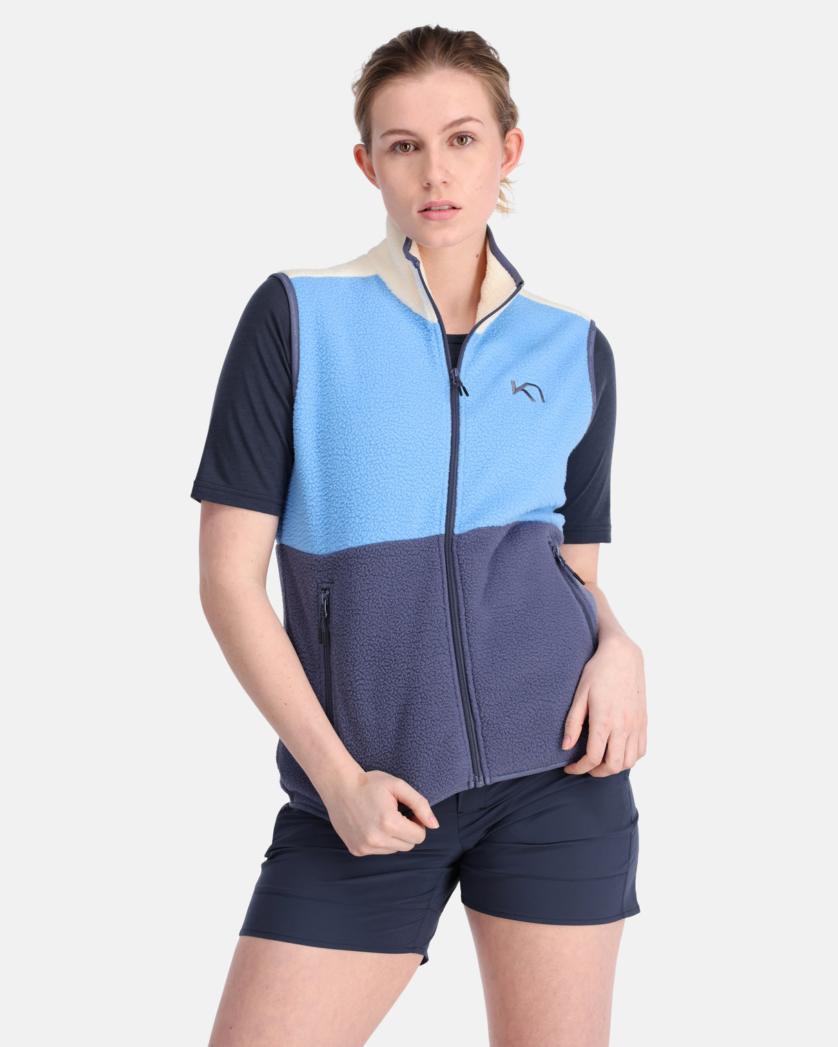 Kari Traa Ane Midlayer Fleecevest Dame - Moon Blue -