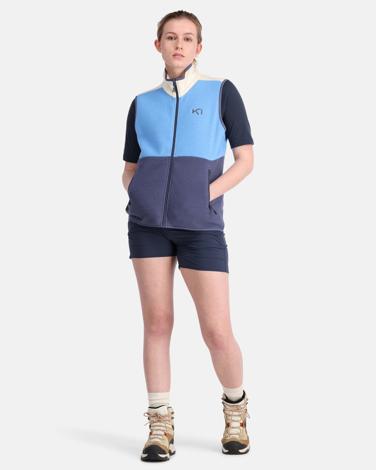 Kari Traa Ane Midlayer Fleecevest Dame - Moon Blue -