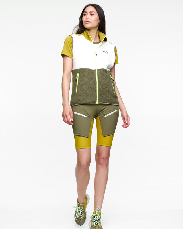 Kari Traa Ane Midlayer Fleecevest Dame - Natural White - Natural White