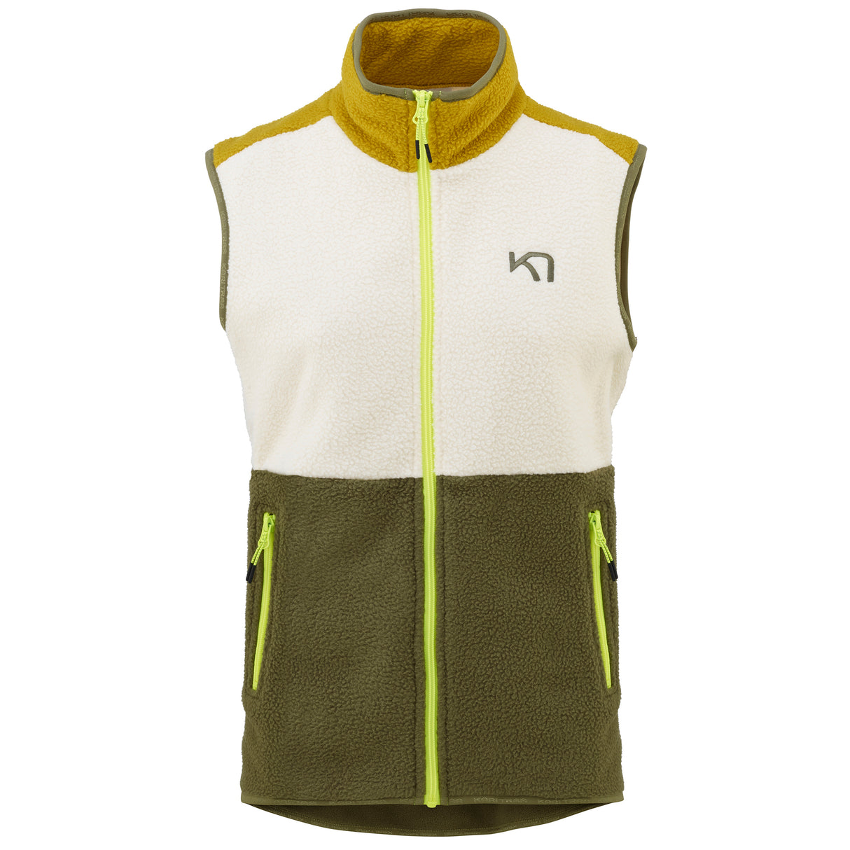 Kari Traa Ane Midlayer Fleecevest Dame - Natural White -