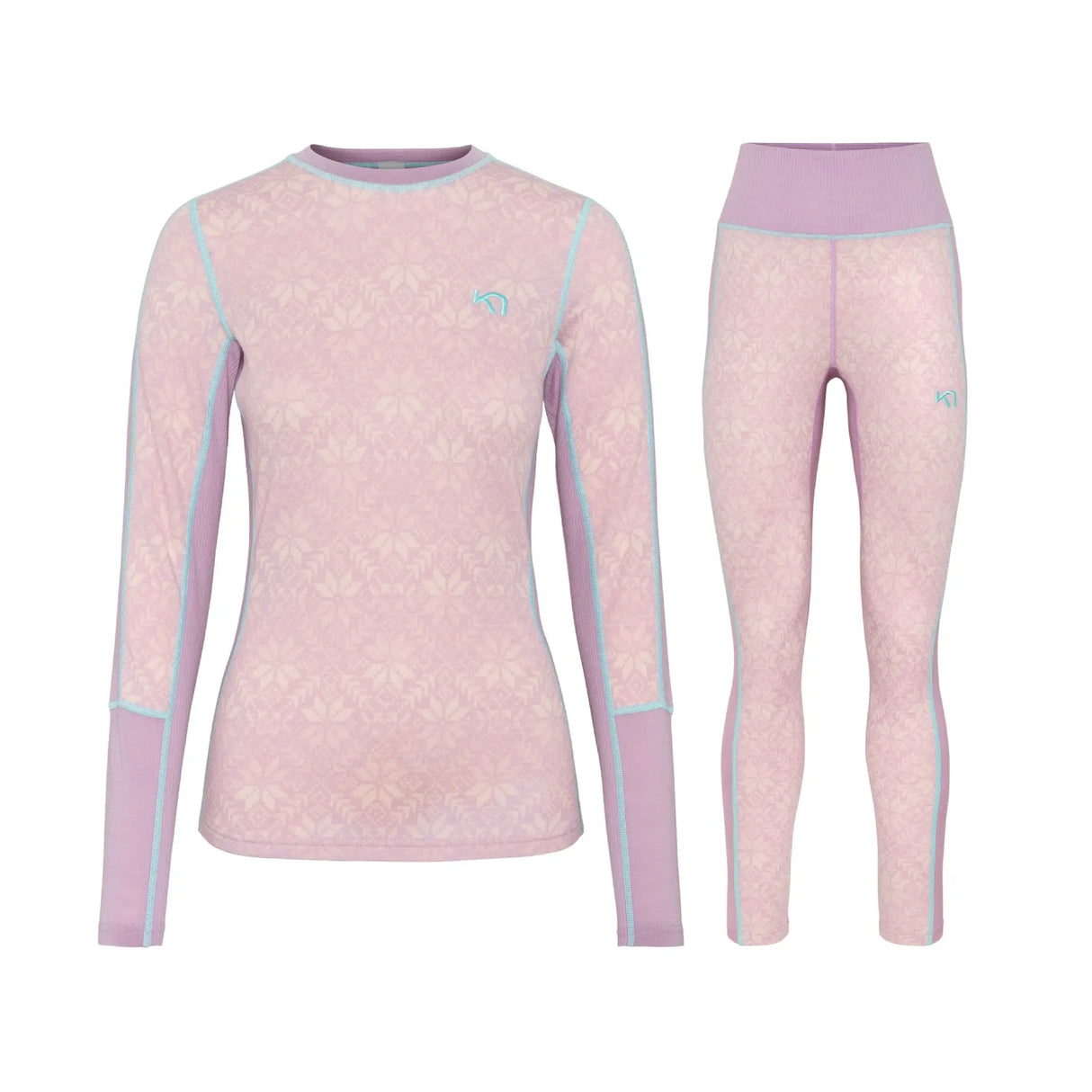 Kari Traa Anna Long Sleeve Skiundertøj Sæt Dame - Bloom Purple