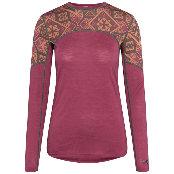 Kari Traa Eloise Long Sleeve Skiundertrøje Dame - Plum -
