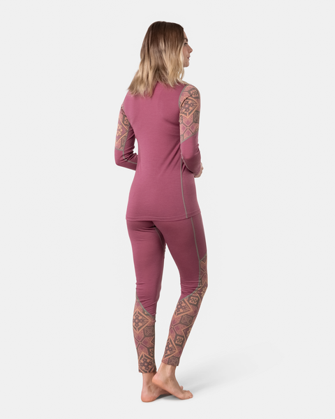 Kari Traa Eloise Long Sleeve Skiundertrøje Dame - Plum -