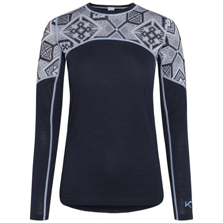 Kari Traa Eloise Long Sleeve Skiundertrøje Dame - Royal -