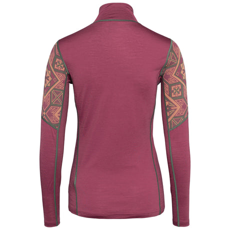 Kari Traa Eloise Half Zip Skiundertrøje Dame - Plum -