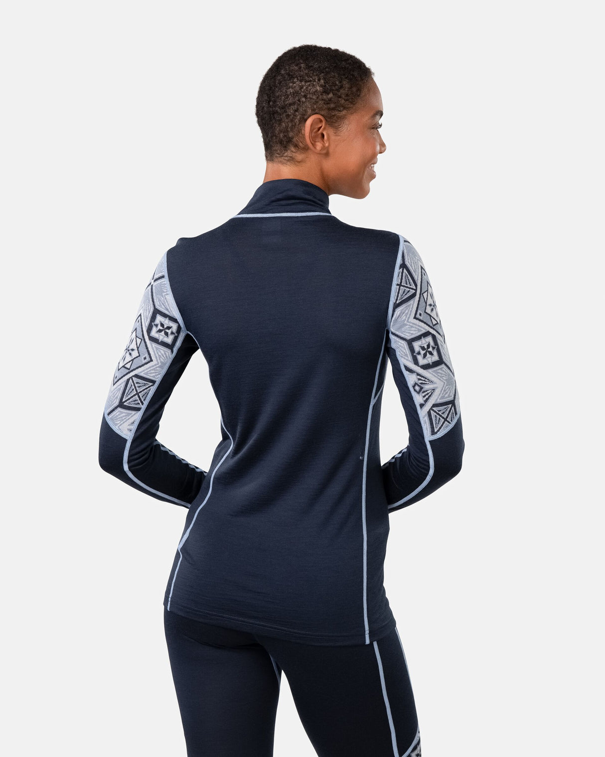 Kari Traa Eloise Half Zip Skiundertrøje Dame - Royal -